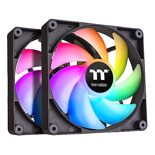 Thermaltake CT120 ARGB Sync 57.05 CFM 120 mm Fans 2-Pack