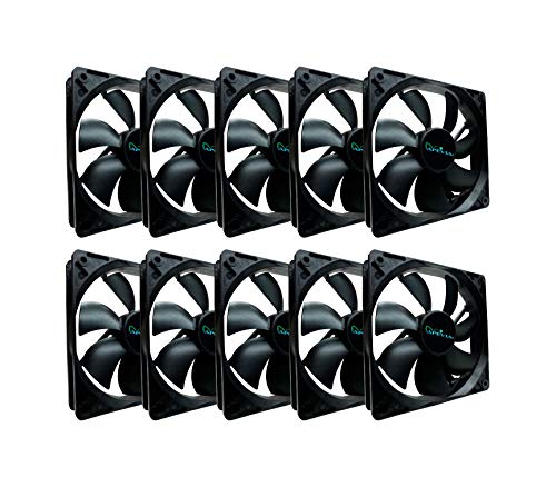 Apevia 12S 57.67 CFM 120 mm Fans 10-Pack