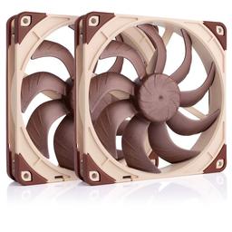 Noctua NF-A14x25 G2 PWM Sx2-PP 91.6 CFM 140 mm Fans 2-Pack