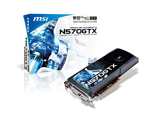 MSI N570GTX-M2D12D5/OC GeForce GTX 570 1.25 GB Graphics Card