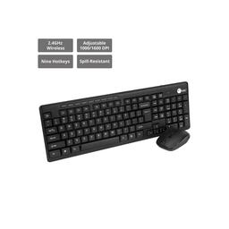 SIIG JK-WR0T12-S1 Wireless Standard Keyboard With Optical Mouse