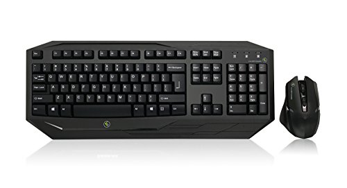 IOGEAR Kaliber Gaming Wireless Standard Keyboard With Optical Mouse