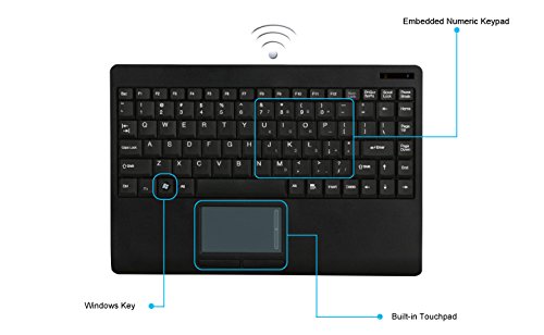 Adesso WKB-4000UB Wireless Slim Keyboard With Touchpad