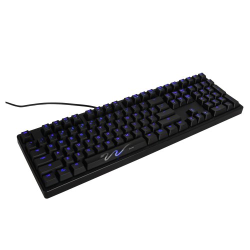Ducky DK9008 Shine 3 Blue LED Backlit (Red Cherry MX) Wired Standard Keyboard
