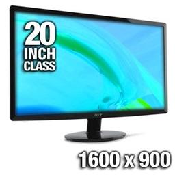 Acer S201HLbd 20.0" 1600 x 900 60 Hz Monitor