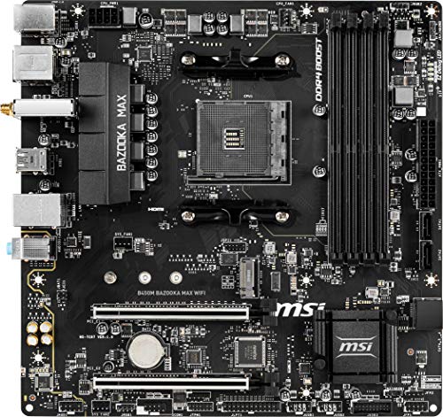 MSI B450M BAZOOKA MAX WIFI Micro ATX AM4 Motherboard