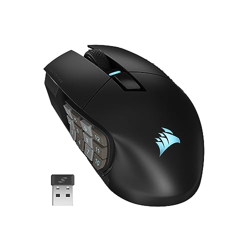 Corsair SCIMITAR ELITE WIRELESS MMO Wireless/Bluetooth/Wired Optical Mouse