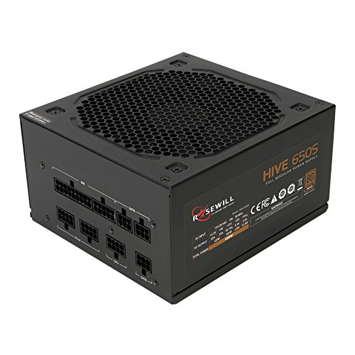 Rosewill HIVE 650 W 80+ Bronze Certified Semi-modular ATX Power Supply