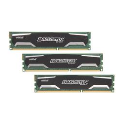 Crucial Ballistix Sport 12 GB (3 x 4 GB) DDR3-1600 CL9 Memory