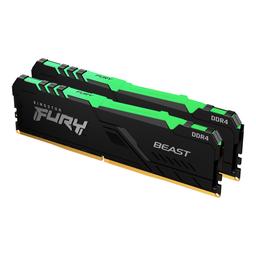 Kingston FURY Beast RGB 64 GB (2 x 32 GB) DDR4-3200 CL16 Memory