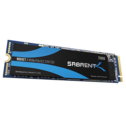 Sabrent Rocket 256 GB M.2-2280 PCIe 3.0 X4 NVME Solid State Drive