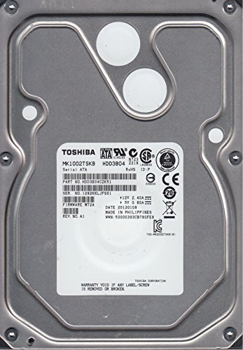 Toshiba MK1002TSKB 1 TB 3.5" 7200 RPM Internal Hard Drive