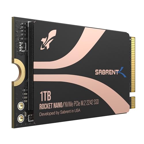 Sabrent Rocket nano 2242 1 TB M.2-2242 PCIe 4.0 X4 NVME Solid State Drive